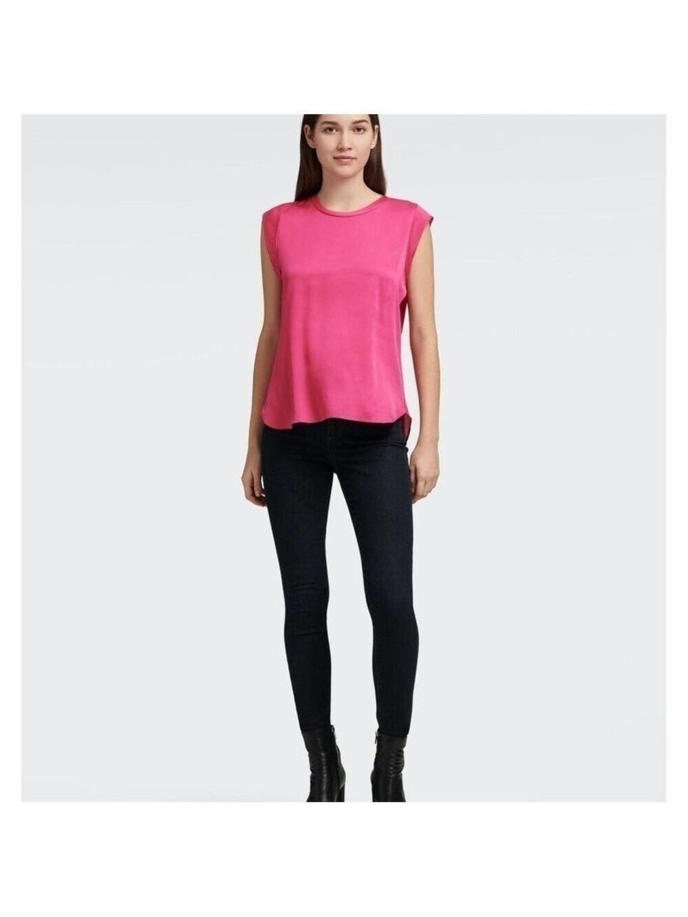 DKNY Flutter Cap Sleeve Top